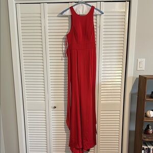Elegant Red Evening Gown